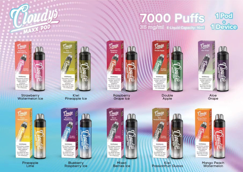 Cloudys Maxxpod3.57000 PuffsHybrid Disposable Vape Kit with
